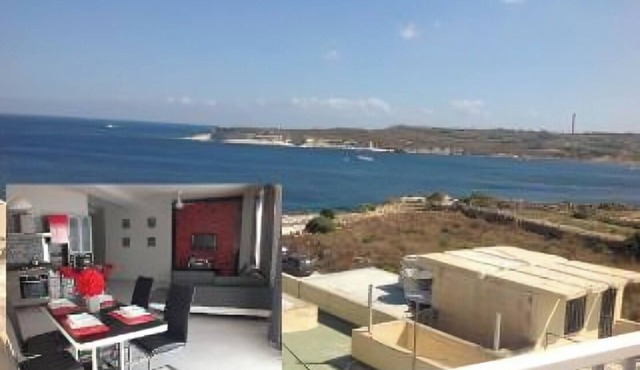 Beautiful penthouse with the sea view and next to the beach.