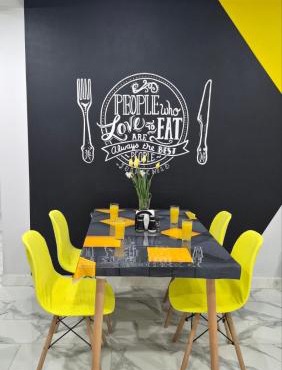 Graphite & Gold Apartment Downtown