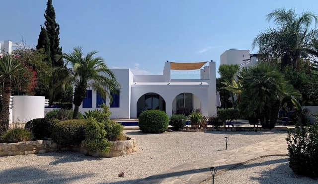 Luxury 3 Bedroom Beach Villa with heated swimming pool.